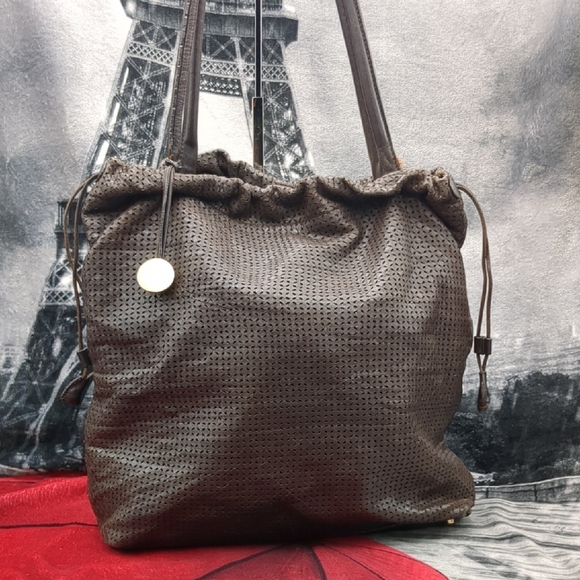 Furla Handbags - Furla Laser Cut Leather Shoulder Bag